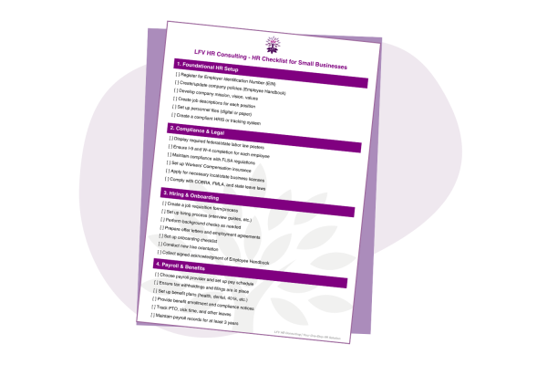 HR Checklist (1) HR Checklist (1)